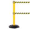 Queue Solutions WeatherMaster Twin 250, Yellow, 11' Ylw/Blk CLEANING IN PROGRESS Belt WMRTwin250Y-YBCIP110